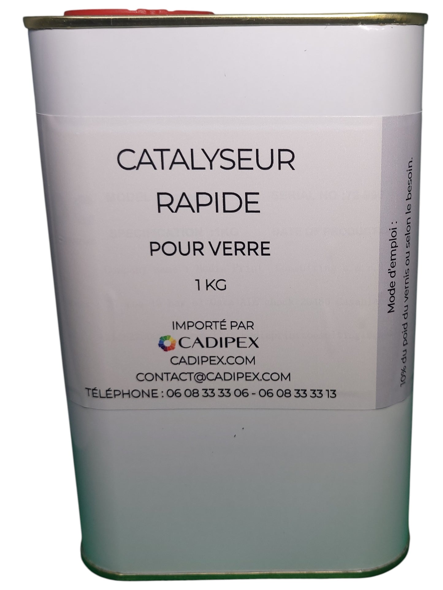 Catalyseur rapide pour verre